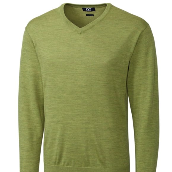 Cutter & Buck Men's Douglas V-Neck Washable Wool